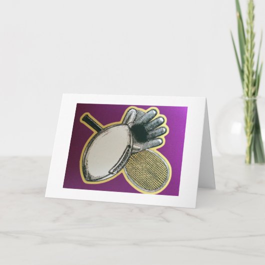 SPORTKARTE FÜR DEN KLEINEN JUNGEN KARTE (Vorderseite)