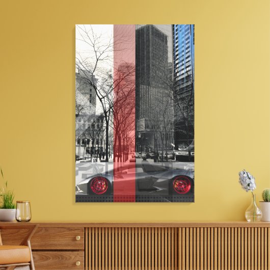 SPORTKARTE LEINWANDDRUCK (Insitu (Wohnzimmer))