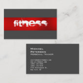 Sportkarte mit Ultra-Dick Red Gray Fitness Visitenkarte (Vorne/Hinten)