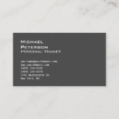 Sportkarte mit Ultra-Dick Red Gray Fitness Visitenkarte (Rückseite)