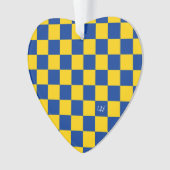 Sportkarton INITIALS Blue Yellow Fan Club Ornament (Vorderseite)