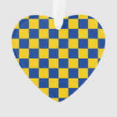 Sportkarton INITIALS Blue Yellow Fan Club Ornament (Rückseite)