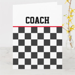 Sportkarton Thankyou Coach Team Colors Karte