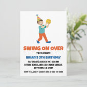 Sportkids Baseball Geburtstagseinladungen Einladung (Stehend Vorderseite)