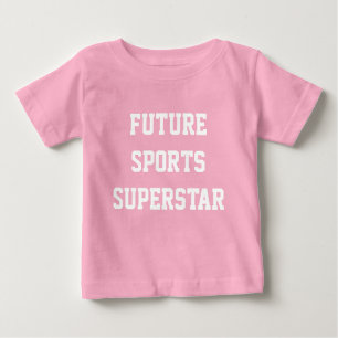Sportkleidung Superstar individuelle Name Baby T-shirt