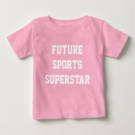 Sportkleidung Superstar individuelle Name Baby T-shirt (Vorderseite)