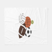 Sportkugeldarstellung Fleecedecke (Vorderseite (Horizontal))