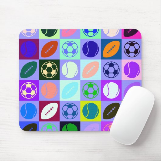 Sportkugelmuster Mousepad (Mit Mouse)