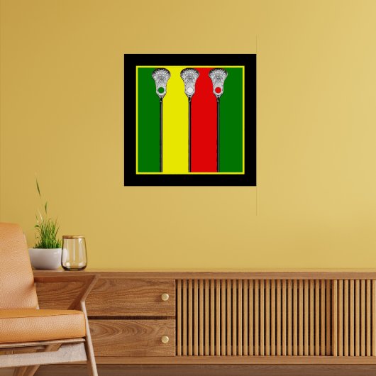 Sportkunst Lacrosse Poster (Wohnzimmer 2)