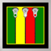 Sportkunst Lacrosse Poster (Vorne)