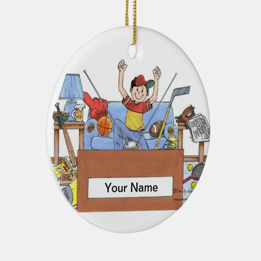 Sportlandschaft - Männlich Keramikornament (Rechts)