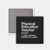 Sportlehrer Definition Sport P.e. Magnet (Vorderseite/Rückseite)