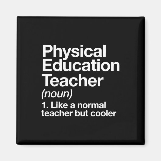 Sportlehrer Definition Sport P.e. Magnet (Vorne)