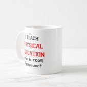 Sportlehrer Kaffeetasse (Vorderseite Links)