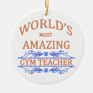 Sportlehrer Keramik Ornament