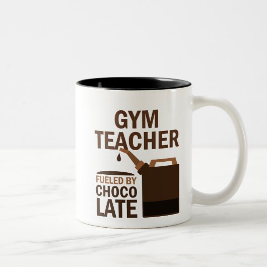 Sportlehrer-(lustiges) Geschenk Zweifarbige Tasse (Rechts)