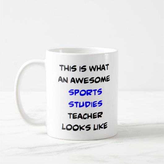 Sportlehrer, phantastisch kaffeetasse (Links)