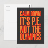 Sportlehrer Sportlehrer Physische Bildung Postkarte (Vorne/Hinten)