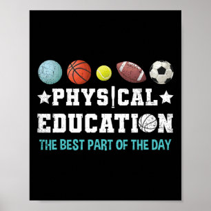 Sportlehrer Starke Schule Sportunterricht Lehrer Poster
