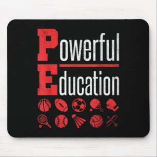 Sportlehrer Turnhalle Sportunterricht Schulmotivat Mousepad
