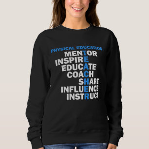 Sportlehrer unterrichten Schulidee für Sweatshirt