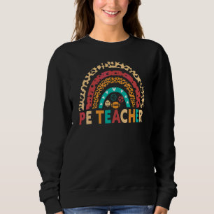 Sportlehrer Vintage Regenbogen Sportlehrer Sweatshirt