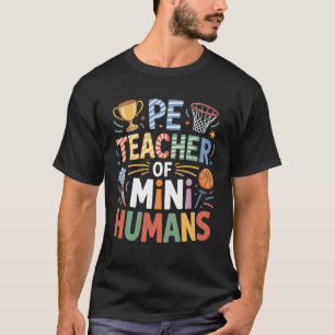 Sportlehrer von Mini-Menschen Basketball-Trainer T-Shirt