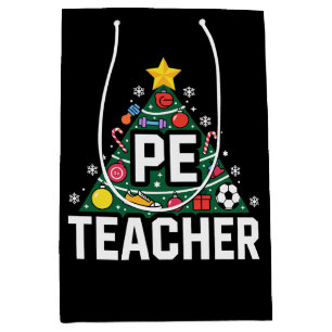 Sportlehrer Weihnachtsbaum Ornamente Fußball Weihn Mittlere Geschenktüte