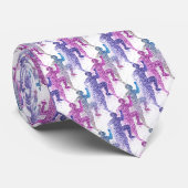 Sportler auf Mauve, Lila und rosa Krawatte (Gerollt)