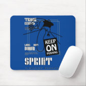 Sportler behielt auf Pushing Mousepad (Mit Mouse)