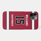 Sportler Rot und Schwarz Case-Mate iPhone Hülle (Rückseite (Horizontal))