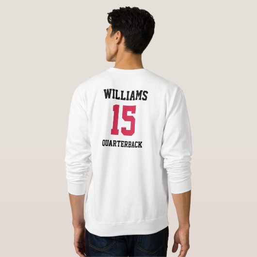 Sportler Rot und Schwarz Sweatshirt (Schwarz voll)