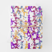 Sportler und Jogger Geschenkpapier Set (Beispiel)