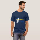 Sportler unterstützen die Ukraine Flag Ukraine sta T-Shirt (Vorne ganz)