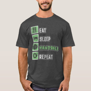 Sportler Ziel Beachhandball Familie Freunde T-Shirt