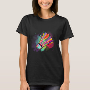 Sportlerinnen Frauen Kinder Shuttle Badminton farb T-Shirt