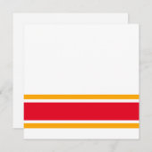 Sportlich helle, gelb gelbe Streifen auf weiß (Vorne/Hinten)