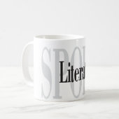Sportlich versierte Tasse (Vorderseite Links)
