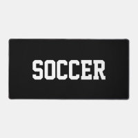 Sportlich Weiße FUSSBALL Text Auf Fett Schwarz