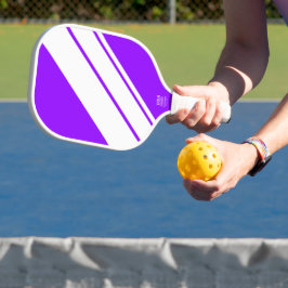 Sportlich weiße Racing Streifen auf hellen, lebhaf Pickleball Schläger