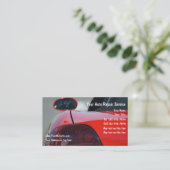 Sportliche AutomobilVisitenkarten Visitenkarte (Stehend Vorderseite)