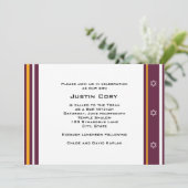 Sportliche Bar Mitzvah Einladung Redskins Fußball (Stehend Vorderseite)