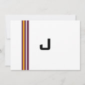 Sportliche Bar Mitzvah Einladung Redskins Fußball (Rückseite)