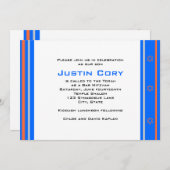 Sportliche Bar Mitzvah Einladungsmesser Basketball Einladung (Vorne/Hinten)