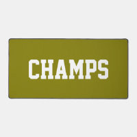 Sportliche CHAMPS Weiße Schrift auf elegantem gold