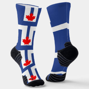 Sportliche Crew-Socke mit Flagge von Toronto, Kana Socken