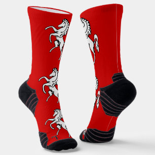 Sportliche Crew-Socken mit der Flagge von Kent, En Socken