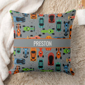 Sportliche, farbenfrohe Rennwagen Kinder Personali Kissen (Decke)
