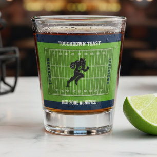 Sportliche Fußball-Party Touchdown Toast Schnapsglas