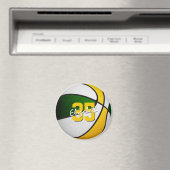 sportliche Gastgeschenke unter 10 Goldbasketball Magnet (In Situ (Geschirrspüler))